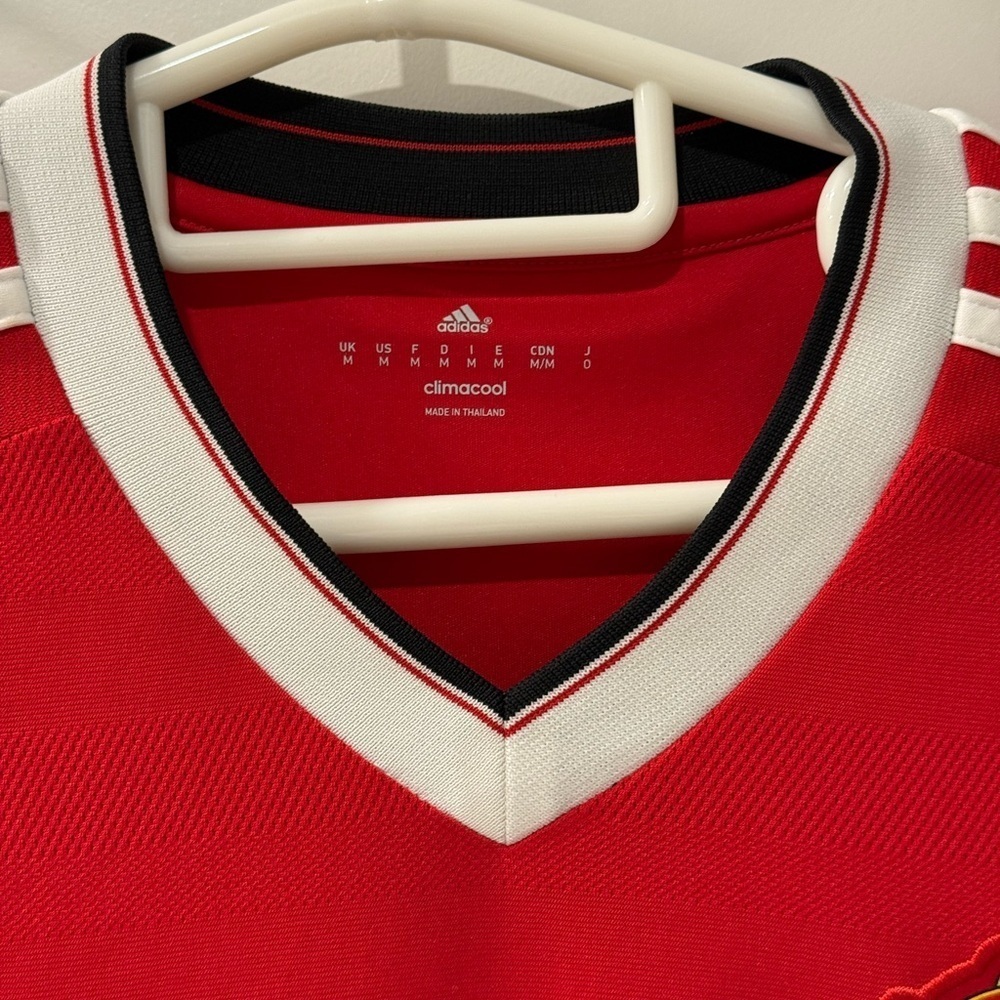 Adidas Red and White Soccer Jersey with Excellent Condition - Picture 3 of 8